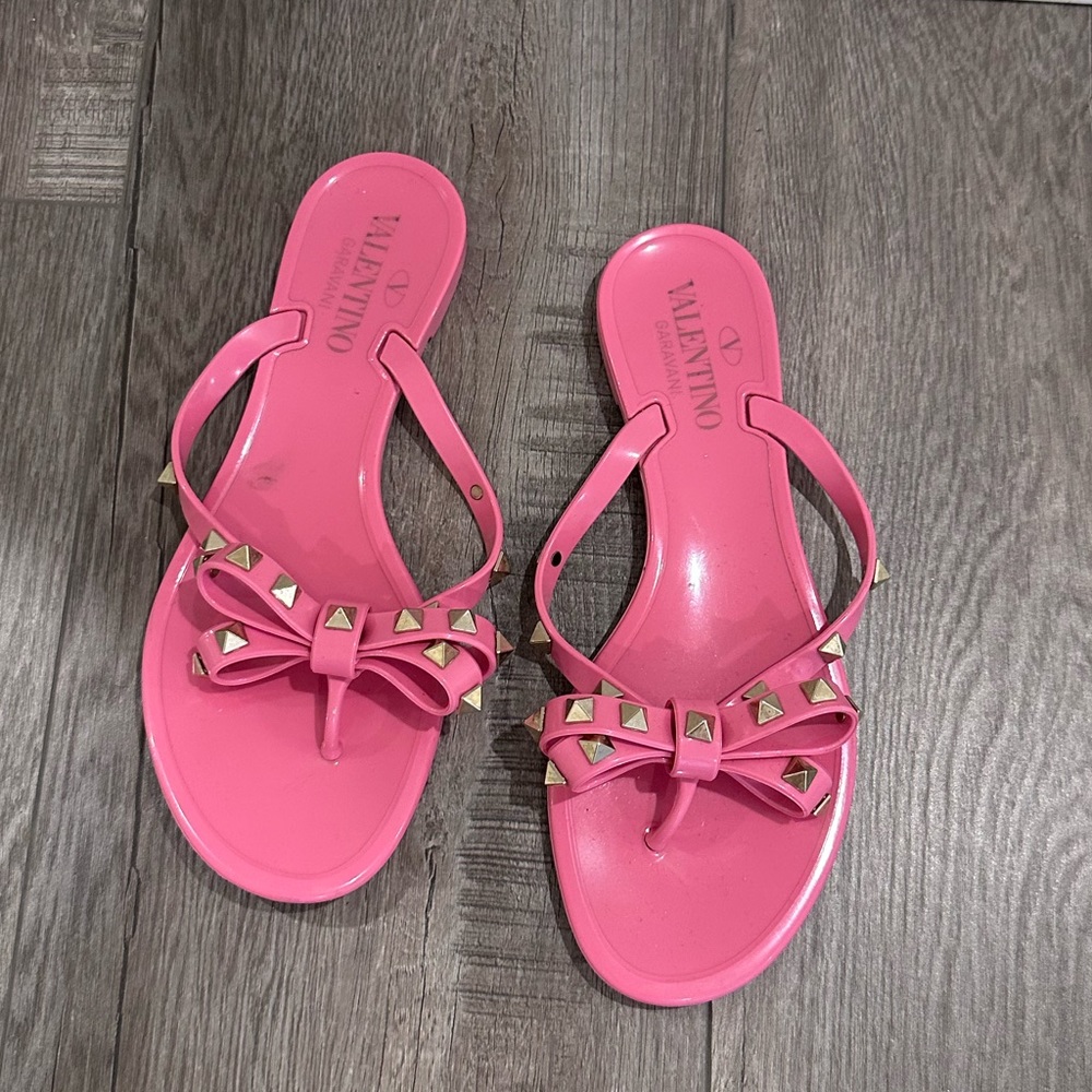 Valentino rock stud jelly sandals